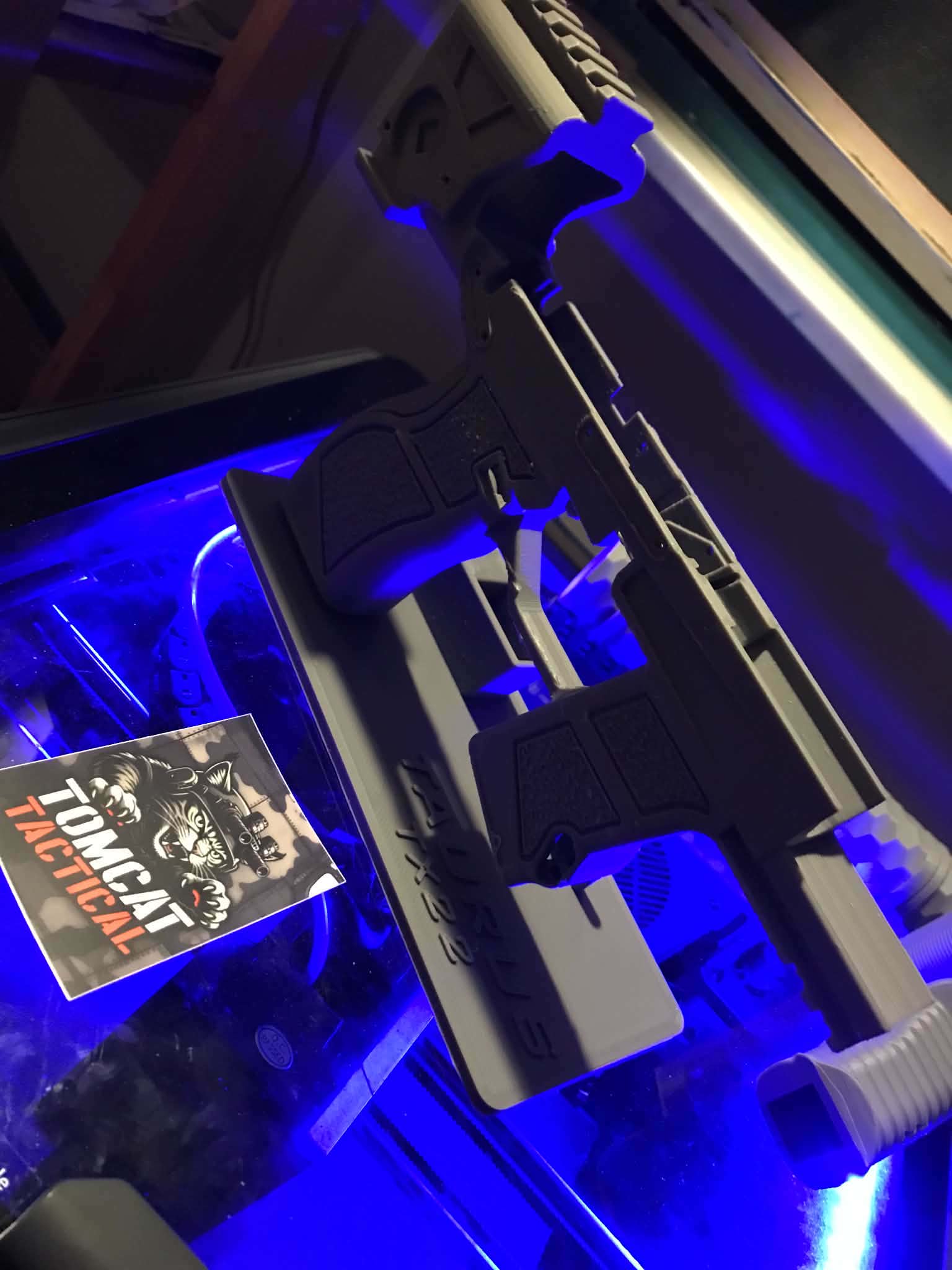 TX22 gun stand with mag and silancer holders